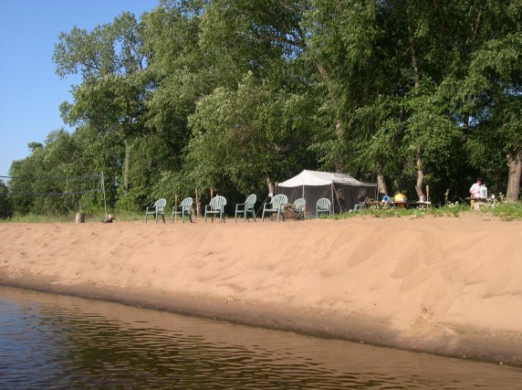 Site is on the river