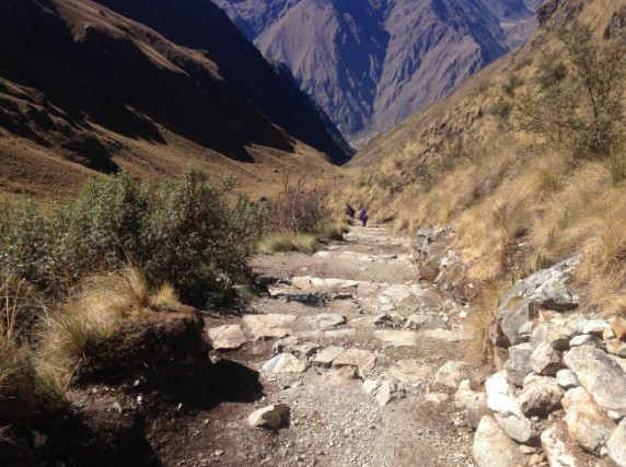 Section of the Inca Trail Marathon course